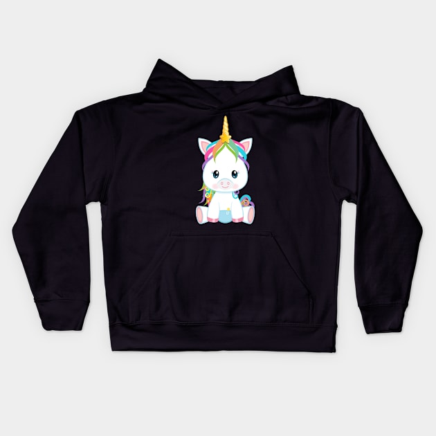 UNICORNIO Kids Hoodie by HATIKVA PRINT